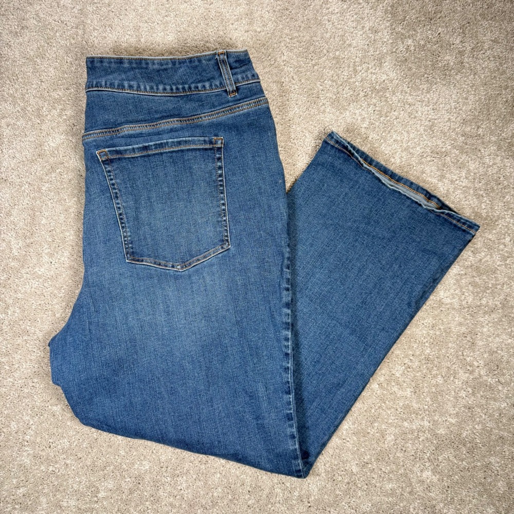 Lane Bryant Women's 26 Blue Jeans High Rise Boot Denim Flex Magic Waistband